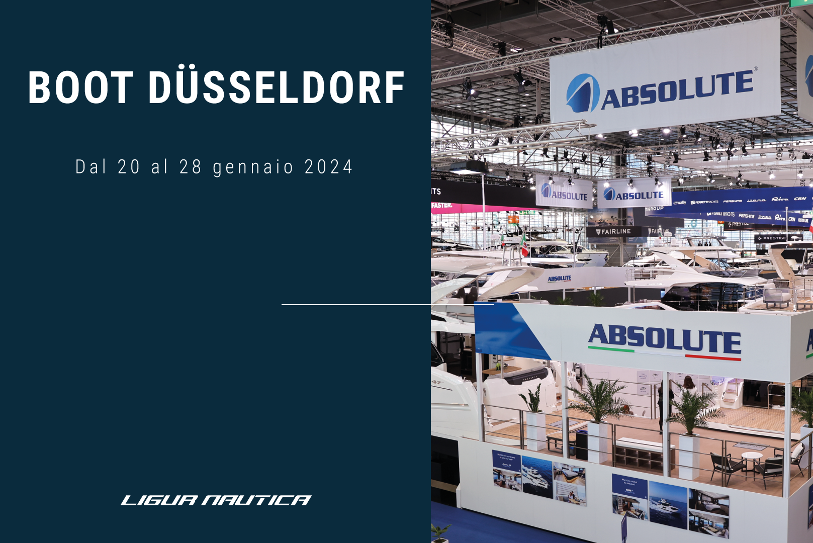 Ligur Nautica vi aspetta allo stand di Absolute Yachts al salone Boot ...